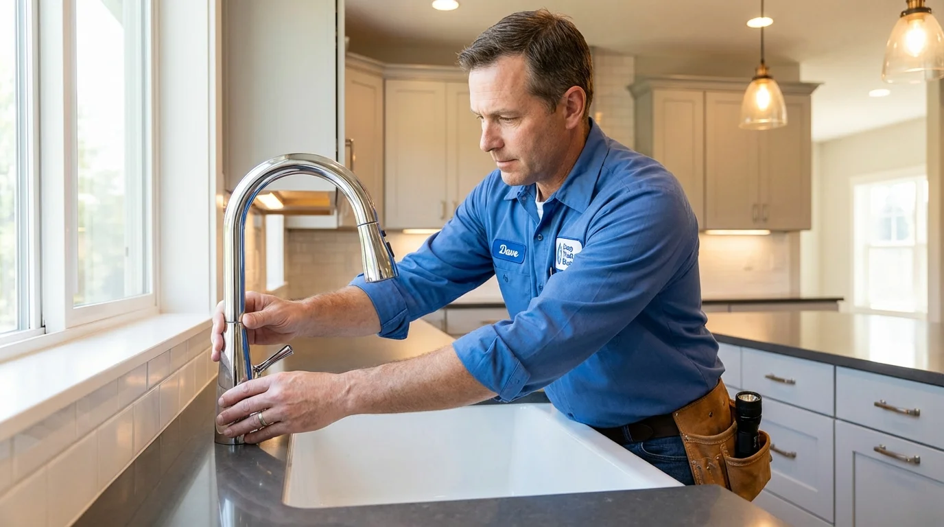 Kitchen faucet installation by Johns Plumbing LLC in Del Norte